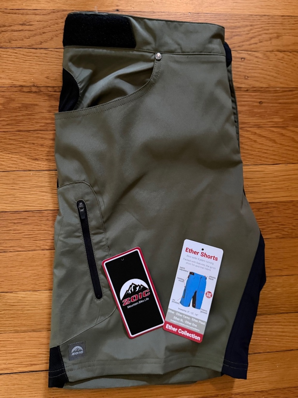 ZOIC Ether Short - 9" Inseam Men's Mountain Bike Cycling Shorts